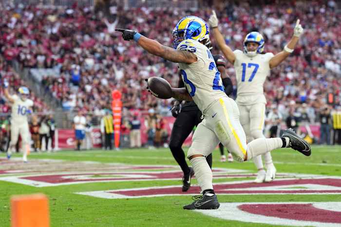 Los Angeles Rams running back Kyren Williams